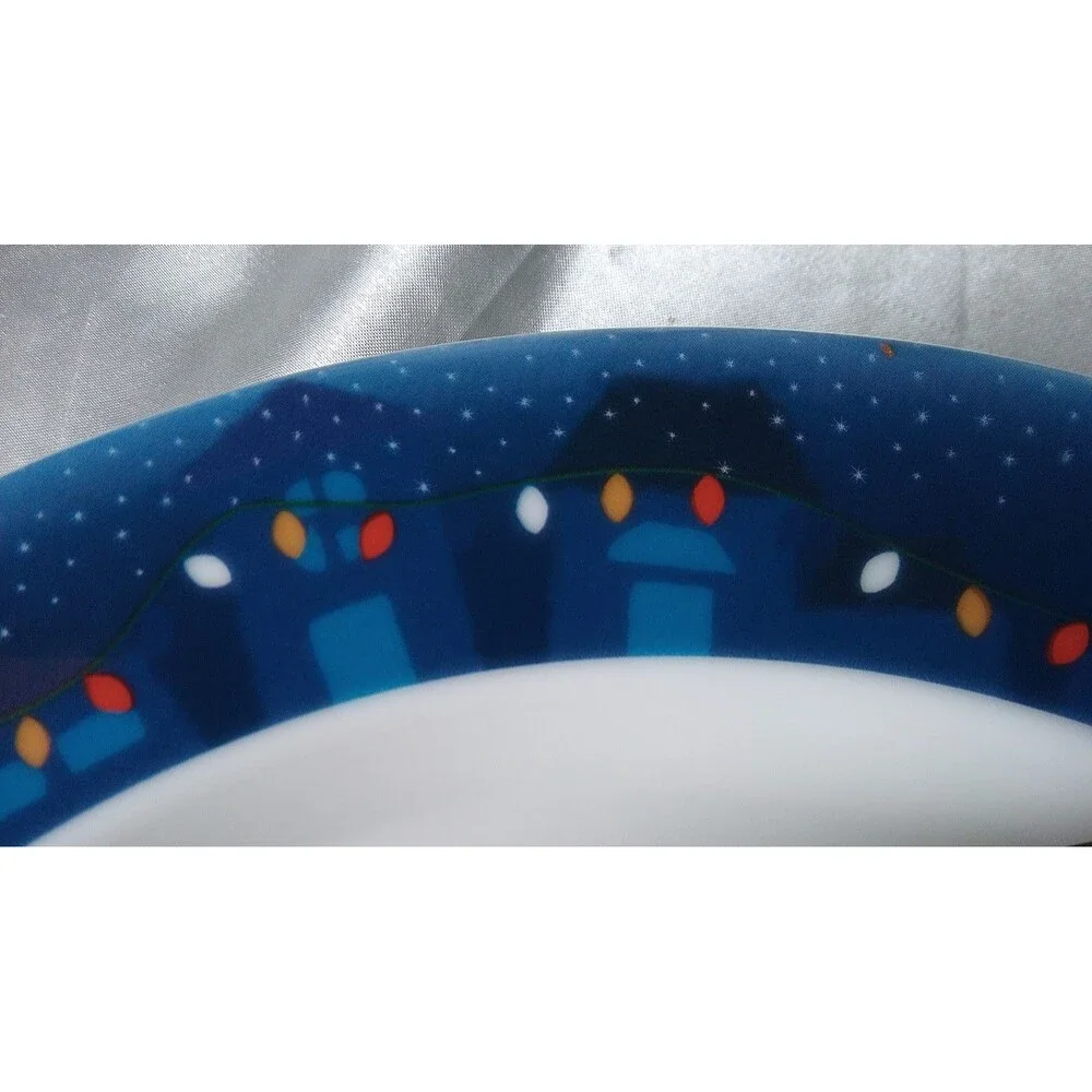 VINTAGE DANSK VILLAGE LIGHTS DINNER SET FOR 4